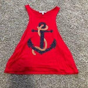 Charlotte Russe nautical anchor top